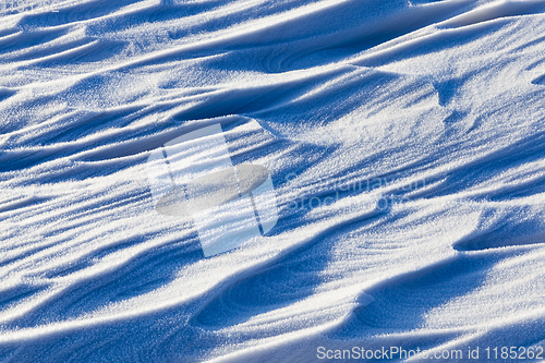 Image of deep snow wavy structure