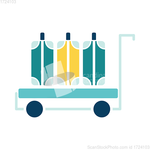 Image of Luggage cart icon