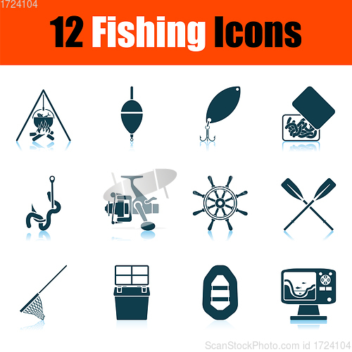 Image of Fishing Icon Set