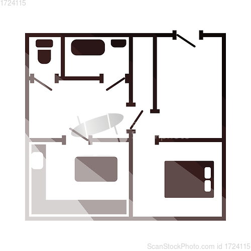 Image of Icon Of Apartment Plan