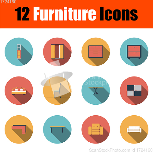Image of Furniture Icon Set