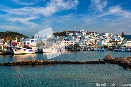 Image of Picturesque Naousa town on Paros island, Greece
