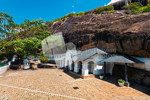 Image of Rock temple in Dambulla, Sri Lanka