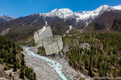 Image of Baspa river in Himalayas