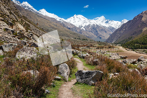 Image of Old trade route to Tibet from Sangla Valley. Himachal Pradesh, India