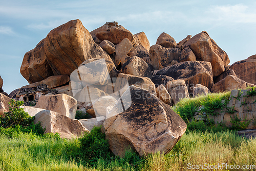 Image of Giant boulders in Hampi, Karnataka, India