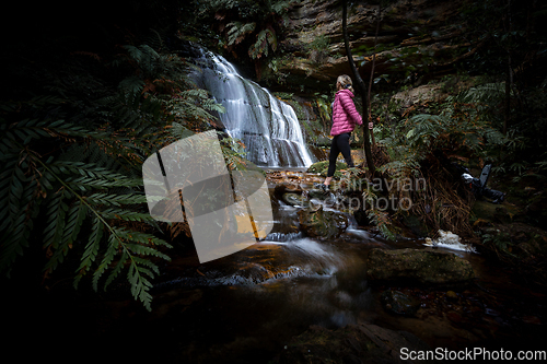 Image of Paradise waterfall and pool in the Blue Mountains