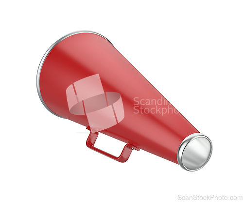 Image of Red retro megaphone