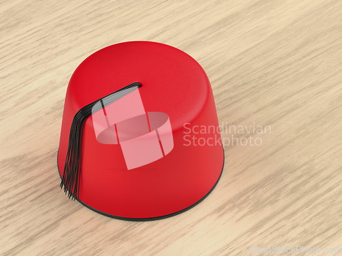 Image of Red Turkish fez