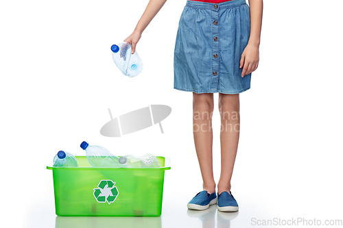 Image of girl sorting plastic waste