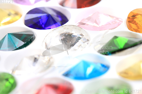 Image of color diamonds texture