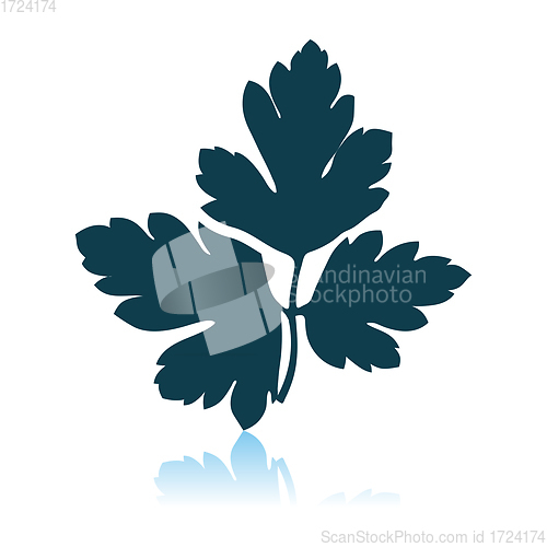 Image of Parsley Icon On Gray Background