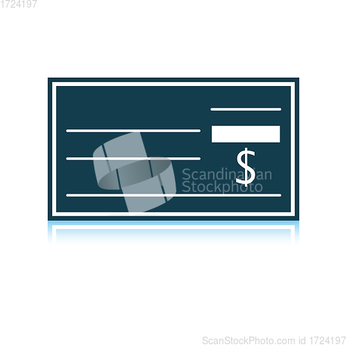 Image of Bank check icon