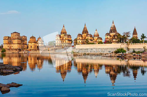 Image of Royal cenotaphs of Orchha, Madhya Pradesh, India