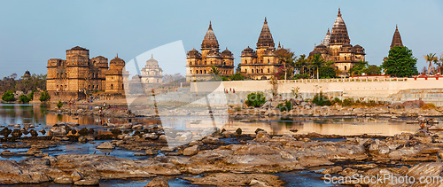 Image of Royal cenotaphs of Orchha, Madhya Pradesh, India