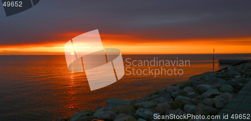 Image of Sunset over Oresund