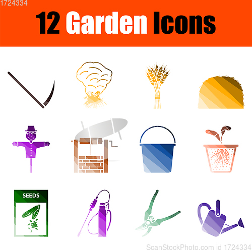 Image of Set of Gardening Icons