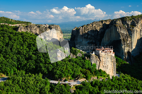 Image of Monastery of Rousanou and Monastery of St. Stephen in Meteora in Greece