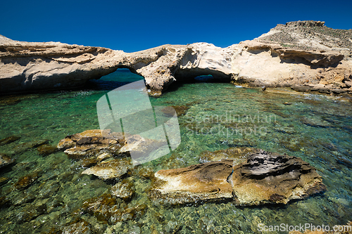 Image of The beach of Agios Konstantinos in Milos, Greece