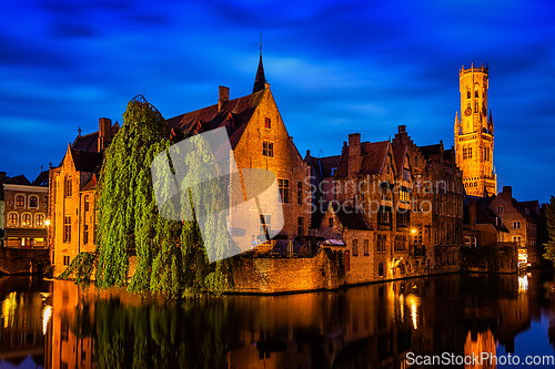 Image of Famous view of Bruges, Belgium