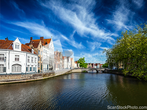 Image of Bruges town view, Belgium