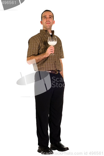Image of Full Body Man With Milk