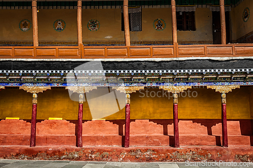 Image of Tibetan architecture in Thiksey monastery