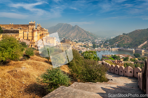 Image of Amer aka Amber fort, Rajasthan, India