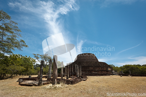 Image of Ancient Buddhist dagoba (stupe) Pabula Vihara