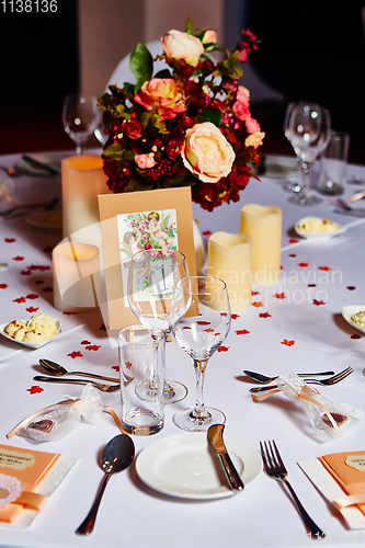 Image of Table set for wedding