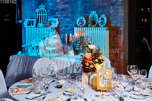 Image of Table set for wedding