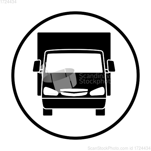 Image of Van truck icon front view
