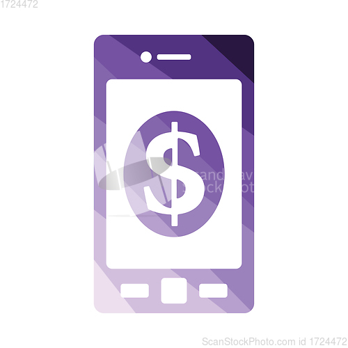 Image of Smartphone with dollar sign icon