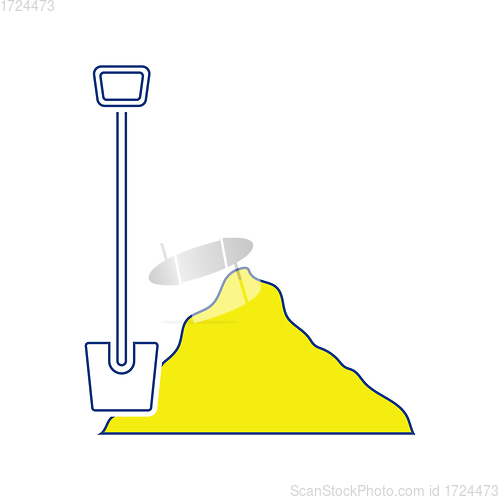 Image of Icon of Construction shovel and sand