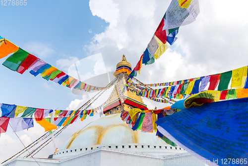 Image of Boudhanath Stupa in Kathmandu, Nepal