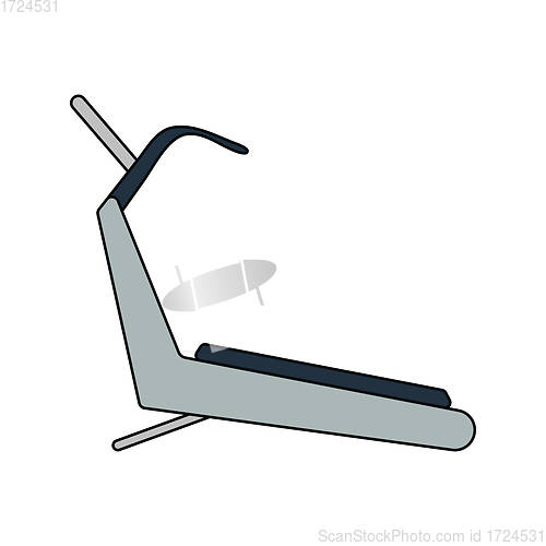 Image of Flat design icon of Treadmill