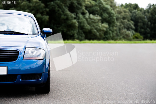 Image of sports car blue