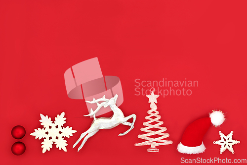 Image of Christmas Eve Tree Decorations and North Pole Symbols