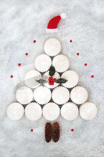 Image of Surreal Christmas Tree Mince Pie Festive Food Design