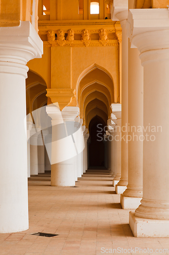 Image of Tirumalai Nayal Palace. Madurai, Tamil Nadu, India