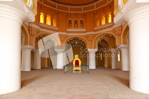 Image of Tirumalai Nayal Palace. Madurai, Tamil Nadu, India