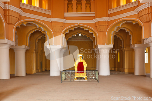 Image of Tirumalai Nayal Palace. Madurai, Tamil Nadu, India