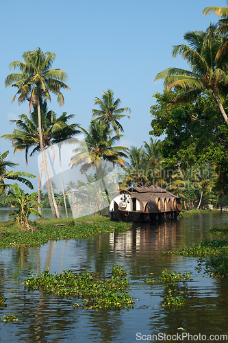 Image of Houseboat on Kerala backwaters, India