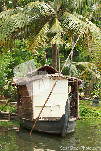 Image of Houseboat on Kerala backwaters, India