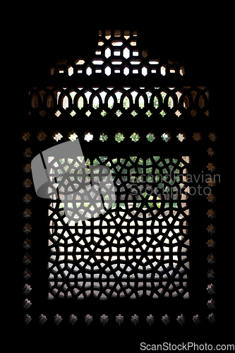 Image of Marble carved screen window at Isa Khan's Tomb, Delhi, Delhi