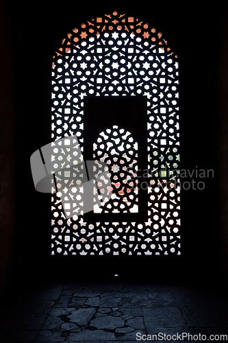 Image of Marble carved screen window at Humayun's Tomb, Delhi