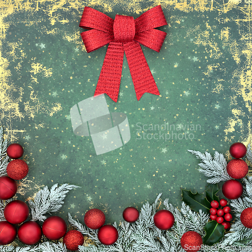 Image of Christmas Seasons Greetings Abstract Decorative Background 