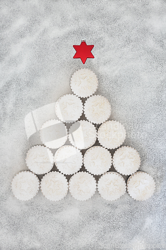 Image of Christmas Snow Mince Pie Festive Food Design  