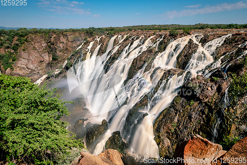 Image of Ruacana Falls in Northern Namibia, Africa wilderness