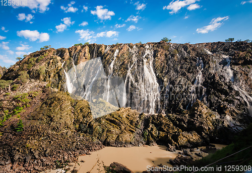 Image of Ruacana Falls in Northern Namibia, Africa wilderness